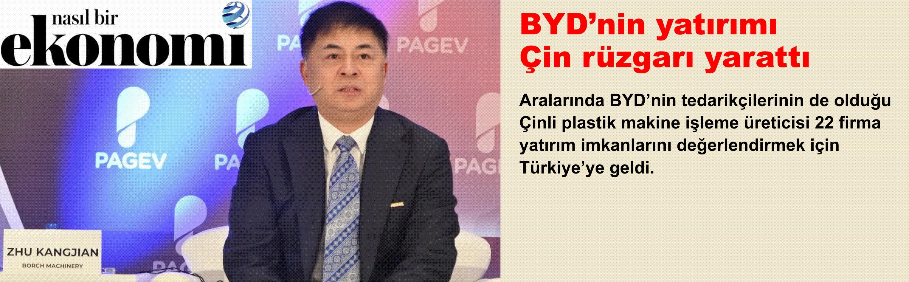 BYD’nin yatırımı Çin rüzgarı yarattı